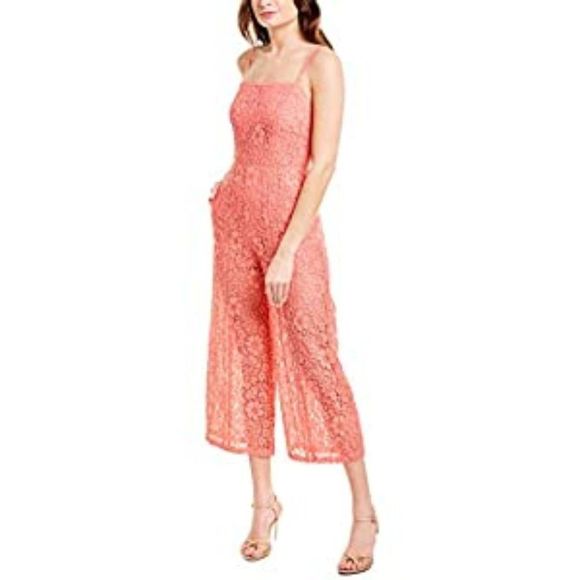 French Connection Women's Black Lace Jumpsuit - Picture 1 of 2